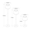 GALIX Lampadaire solaire tres éclairant - 100 Lm - H 102,5-75-46 x Ø 20 cm