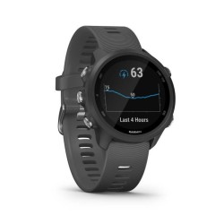 Garmin Forerunner 245 - Noire - Montre GPS connectée pour la course avec fonctions d'entraînement avancées - Bracelet Gris fo