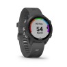 Garmin Forerunner 245 - Noire - Montre GPS connectée pour la course avec fonctions d'entraînement avancées - Bracelet Gris fo