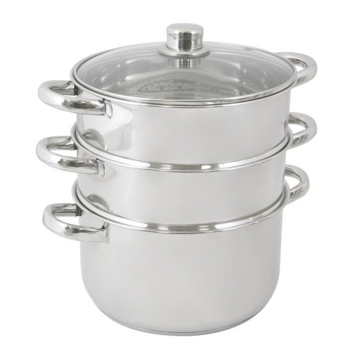 CREALYS Cuit vapeur inox 3 niveaux