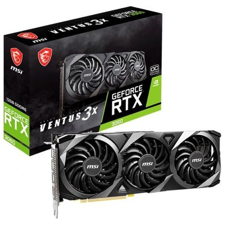 MSI GeForce RTX 3060 VENTUS 3X - 12 Go OC