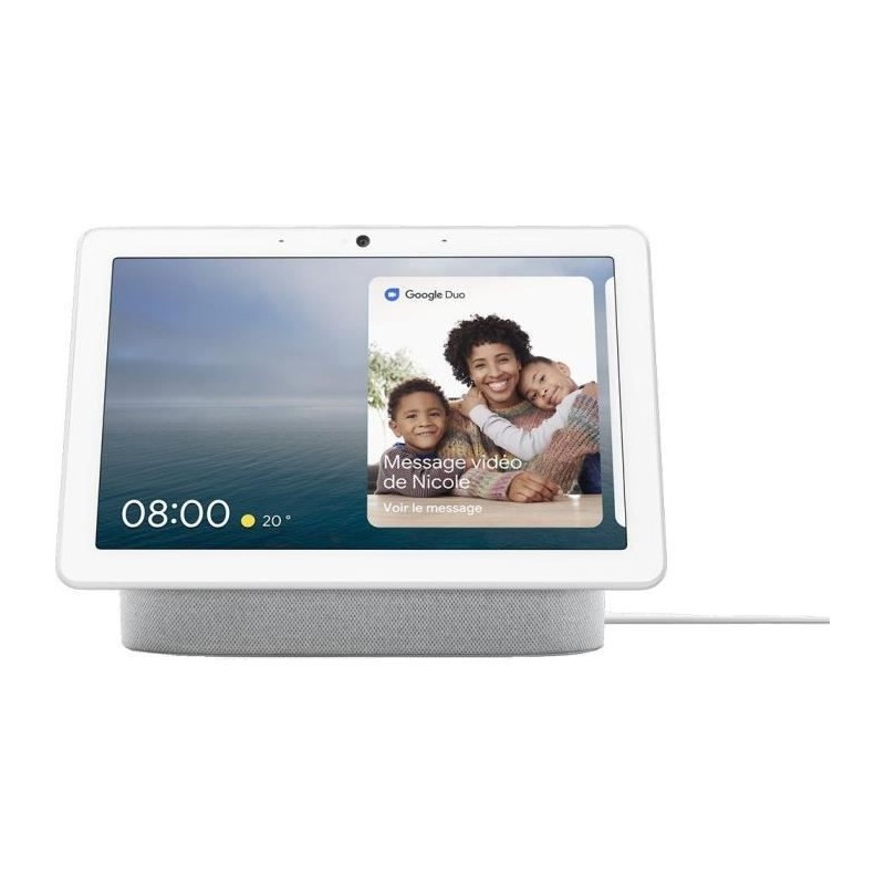 GOOGLE Nest Hub Max - Enceinte connectée - Gris clair