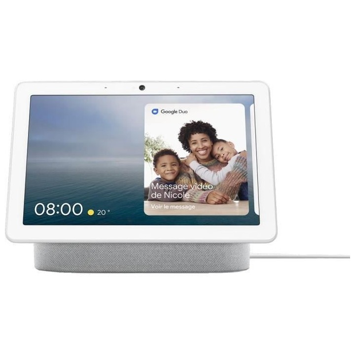 GOOGLE Nest Hub Max - Enceinte connectée - Gris clair