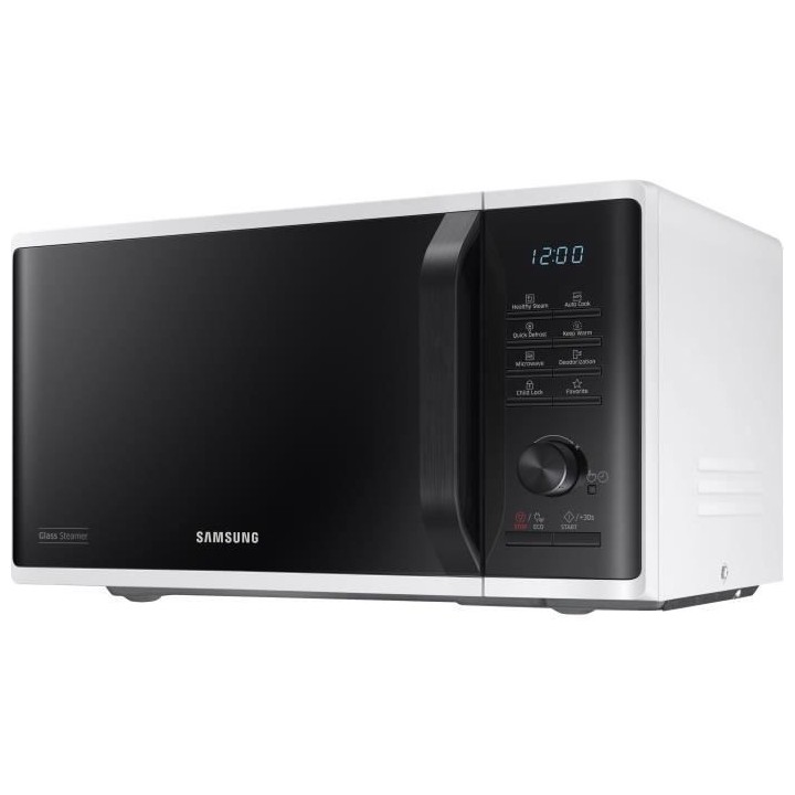 Micro-ondes solo 23L - SAMSUNG - MS23K3555EW - Blanc - Contrôle élec