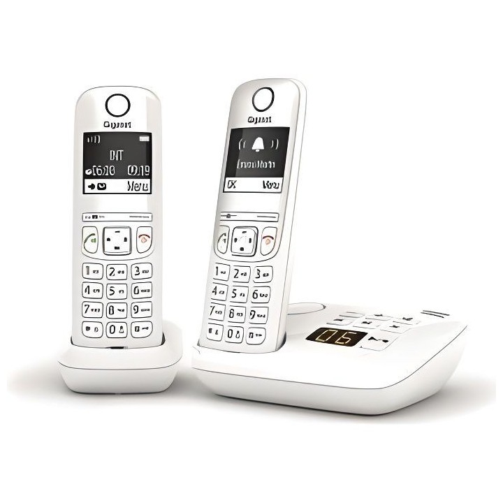 GIGASET Téléphone Fixe AS690 A Duo Blanc