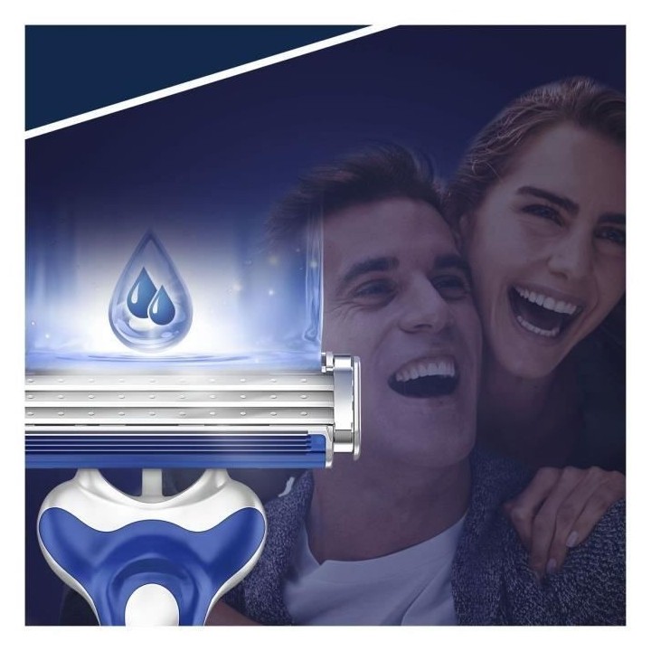 Gillette Sensor3 Comfort Rasoir Jetable Pour Homme, x8