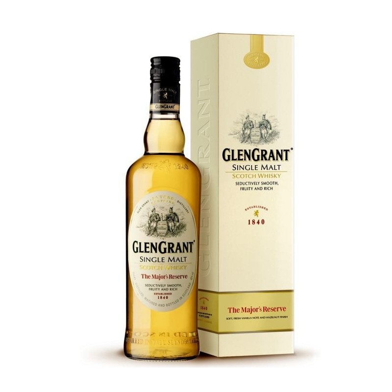 Whisky Glen Grant The Major's Reserve - Speyside Single Malt Whisky - 40%vol - 70cl sous étui