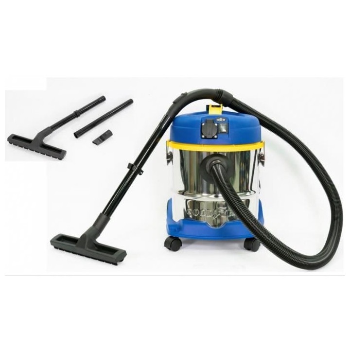 Aspirateur Eau et Poussiere 1200W 20L GOODYEAR GY12VC avec Prise élec