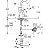 GROHE Mitigeur monocommande Lavabo, robinet de lavabo Taille L, 23780000