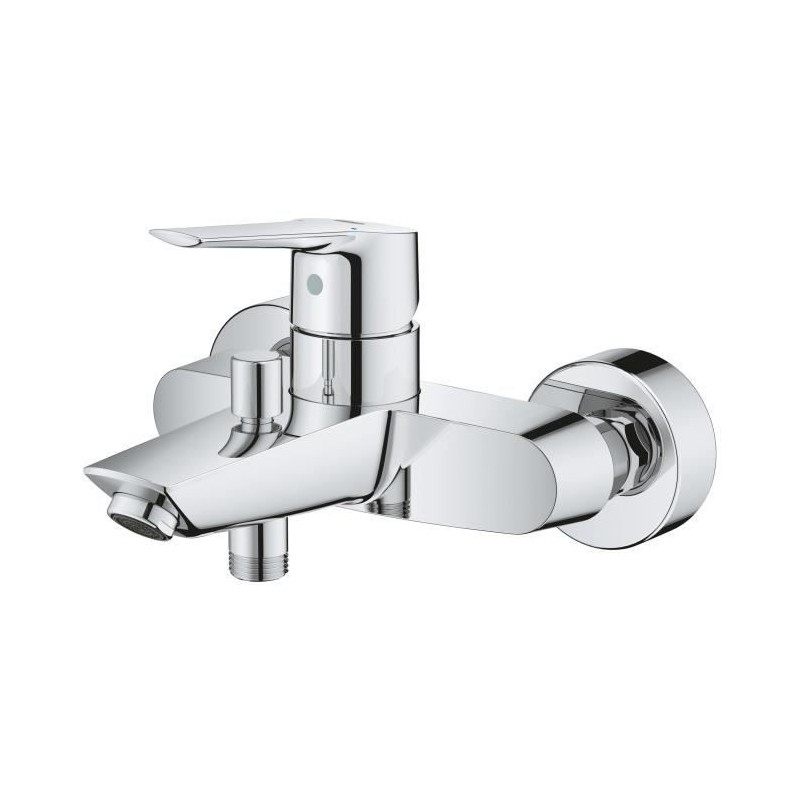 GROHE Mitigeur monocommande Bain /Douche Start, robinet avec inverseur, mousseur économique d'eau, rosace incluses, chromé, 23