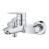 GROHE Mitigeur monocommande Bain /Douche Start, robinet avec inverseur, mousseur économique d'eau, rosace incluses, chromé, 23