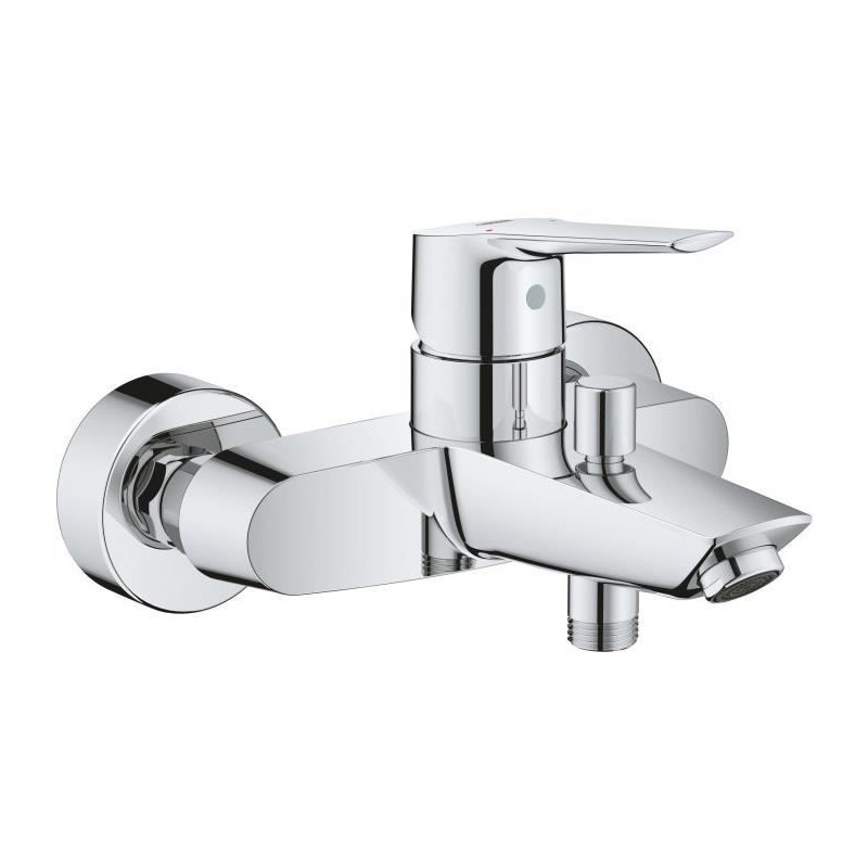 GROHE Mitigeur monocommande Bain / Douche Start avec inverseur, robinet avec mousseur économique d'eau, chromé, 24206002