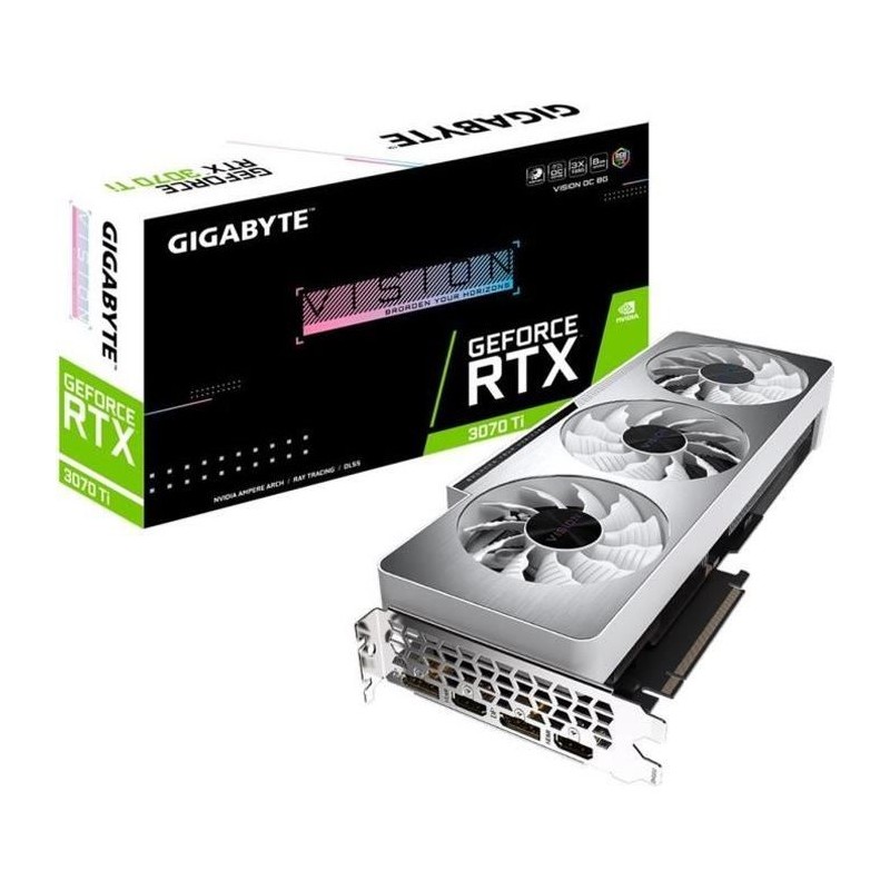 GIGABYTE GeForce RTX 3070 Ti VISION OC 8 Go LHR (GV-N307TVISION OC-8GD)