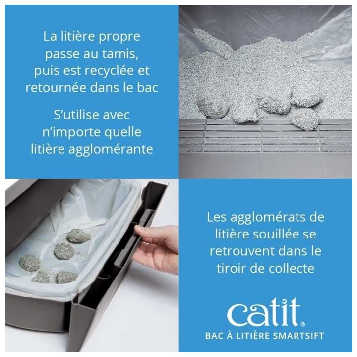 CATIT Maison de toilette Smartsift - Systeme de ramassage
