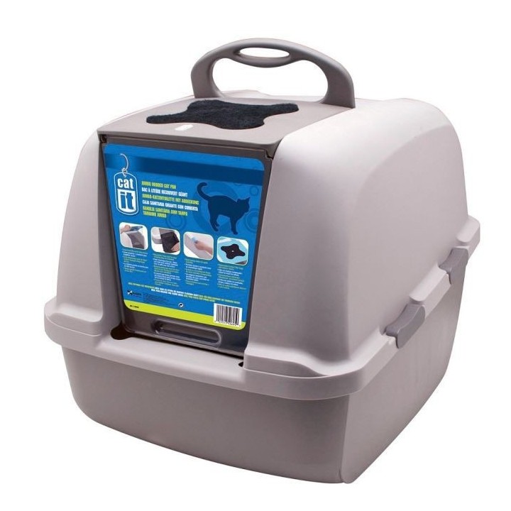 JUMBO Maison de toilette pour chat 46x55x45 cm