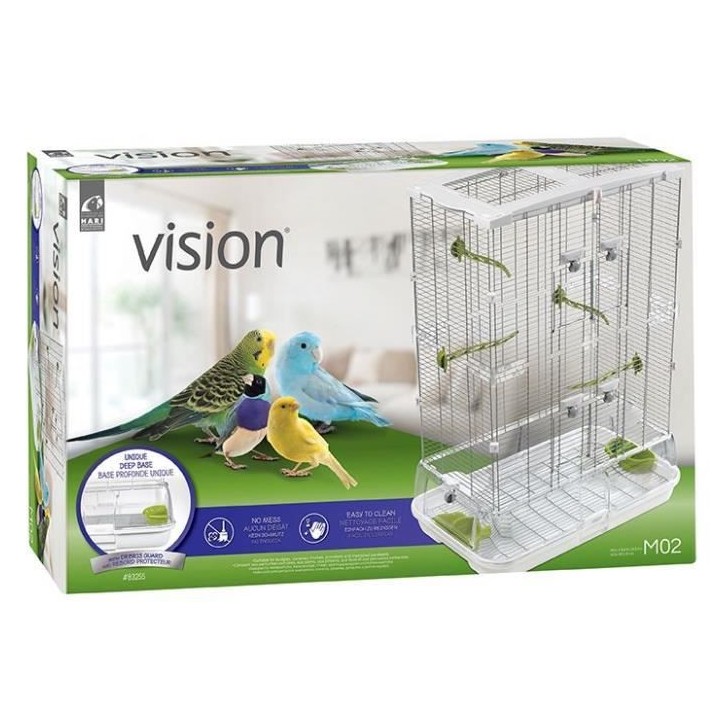 Cage Vision M02 Blanc/vert