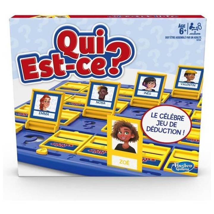 Qui est-ce ? Jeu de societe pour enfants - Jeu de plateau - Version fr