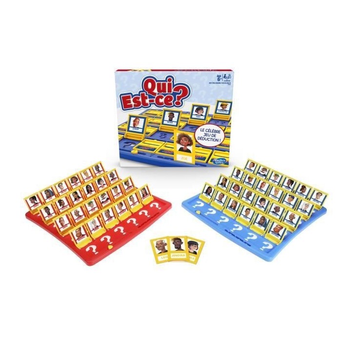Qui est-ce ? Jeu de societe pour enfants - Jeu de plateau - Version fr