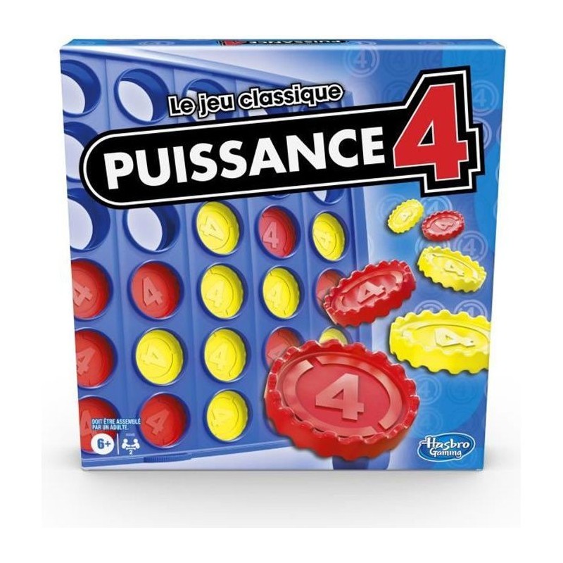 Puissance 4 - Le jeu classique - Jeu de stratégie pour 2 joueurs - des 6 ans