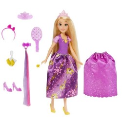 DISNEY PRINCESSES - Princesse et surprises - Poupée mannequin Raiponce - 10 vetements et accessoires - a partir de 3 ans