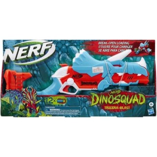 NERF - DinoSquad - Blaster Tricera -blast - s'ouvre pour charger 3 fl