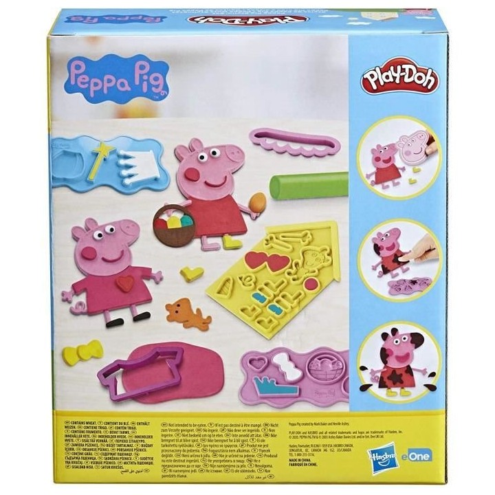 PLAY-DOH - Styles de Peppa Pig avec 9 Pots de pâte a modeler atoxique