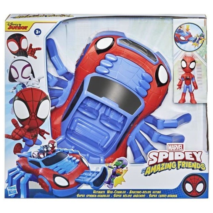 Marvel Spidey and His Amazing Friends - Arachno -bolide et Figurine Sp