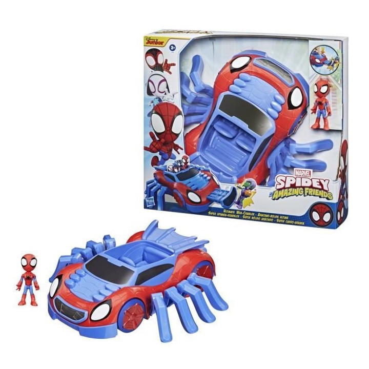 Marvel Spidey and His Amazing Friends - Arachno -bolide et Figurine Sp