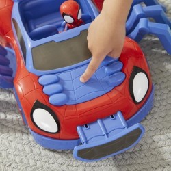 Marvel Spidey and His Amazing Friends - Arachno -bolide et Figurine Spidey de 10 cm - des 3 ans