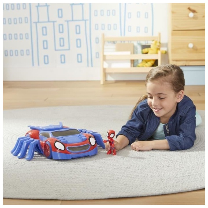 Marvel Spidey and His Amazing Friends - Arachno -bolide et Figurine Sp