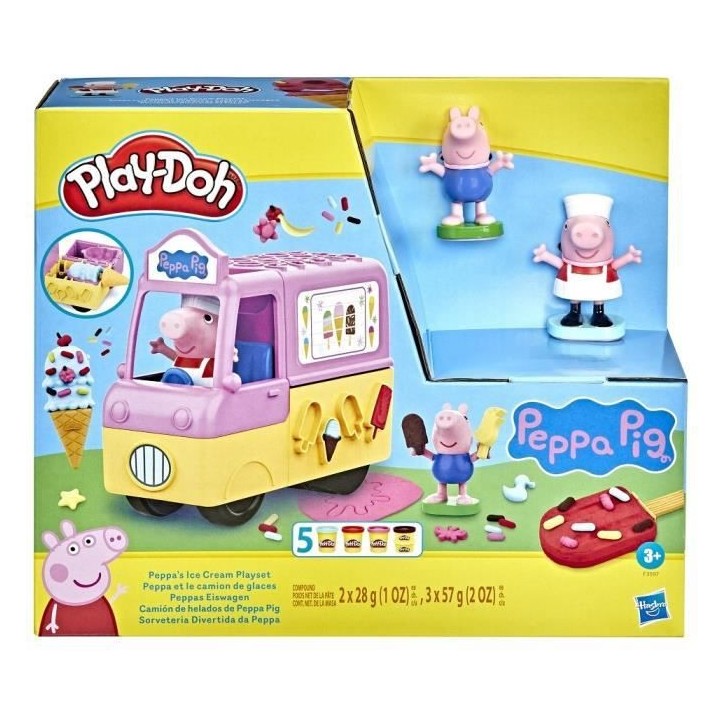 Play-Doh Peppa et le camion de glaces - Figurines Peppa et George et 5