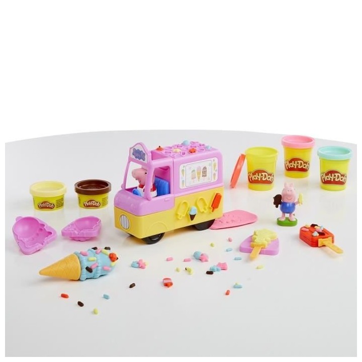 Play-Doh Peppa et le camion de glaces - Figurines Peppa et George et 5