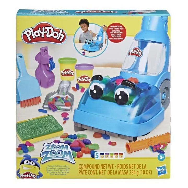 Play-Doh Aspirateur et accessoires avec 5 pots de pâte a modeler
