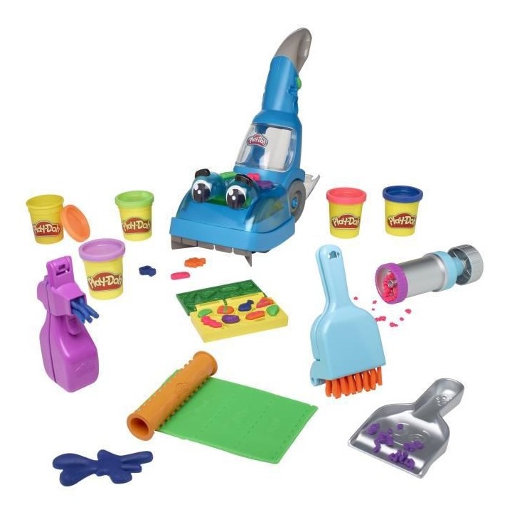Play-Doh Aspirateur et accessoires avec 5 pots de pâte a modeler