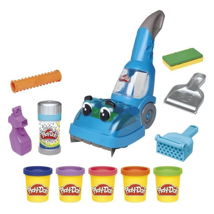 Play-Doh Aspirateur et accessoires avec 5 pots de pâte a modeler