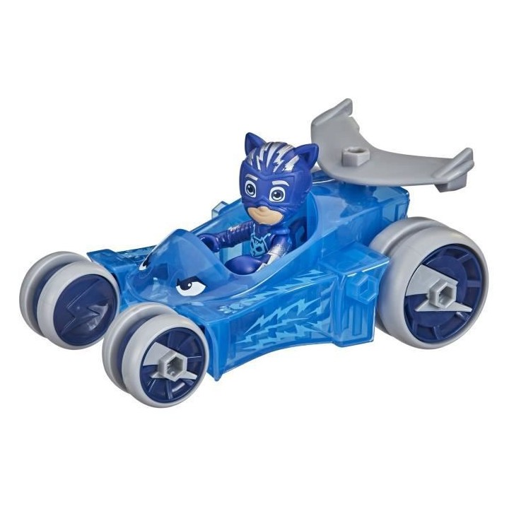 Pyjamasques Animal Power, Chat-Bolide, véhicule et figurine articulé