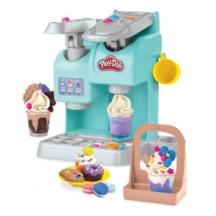 Play-Doh, Mon super café, 20 accessoires et 8 pots de pâte a model