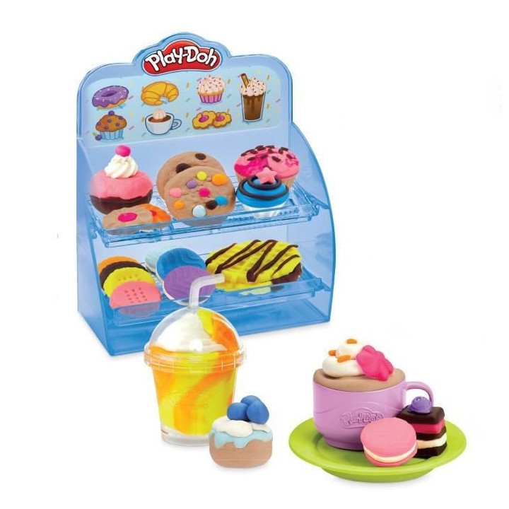 Play-Doh, Mon super café, 20 accessoires et 8 pots de pâte a model