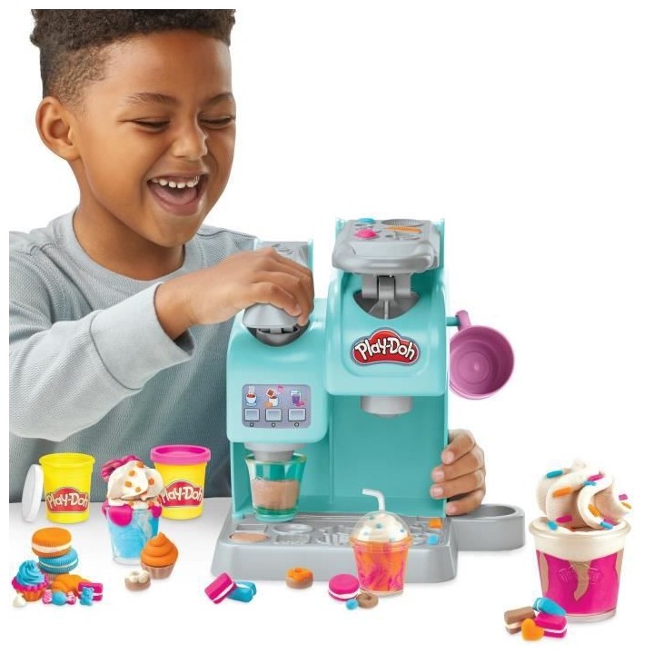 Play-Doh, Mon super café, 20 accessoires et 8 pots de pâte a model