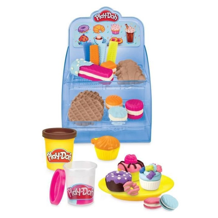 Play-Doh, Mon super café, 20 accessoires et 8 pots de pâte a model