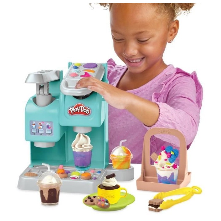 Play-Doh, Mon super café, 20 accessoires et 8 pots de pâte a model