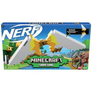 Nerf Minecraft Sabrewing Arc motorisé, tire des fléchettes, chargeur