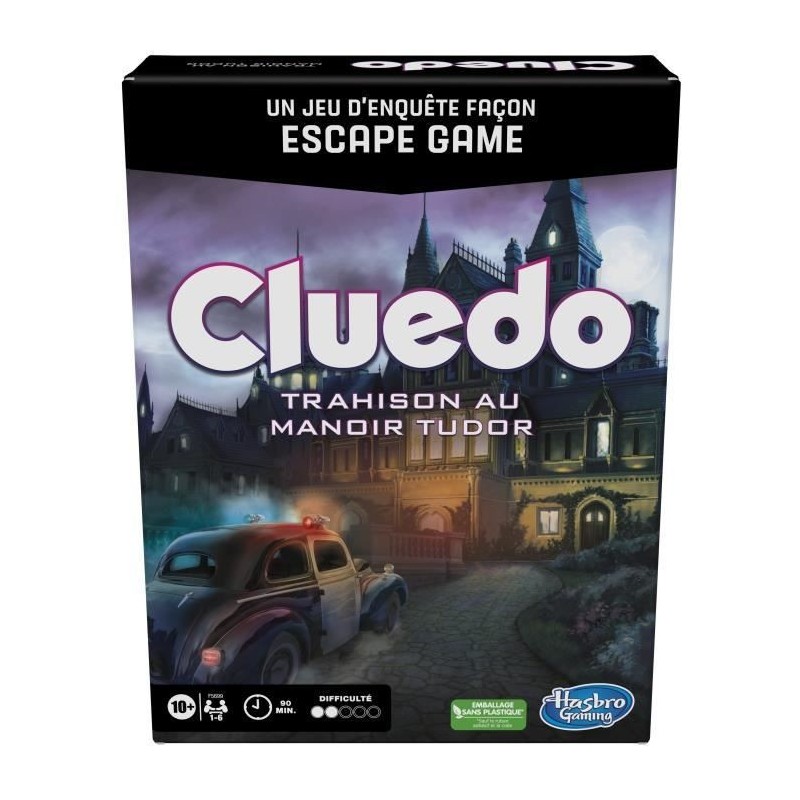 Cluedo Trahison au Manoir Tudor - jeu d'enquete façon escape game - 1 a 6 joueurs -des 10 ans