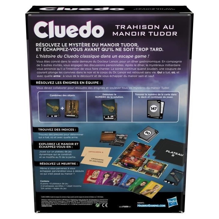 Cluedo Trahison au Manoir Tudor - jeu d'enquete façon escape game - 1