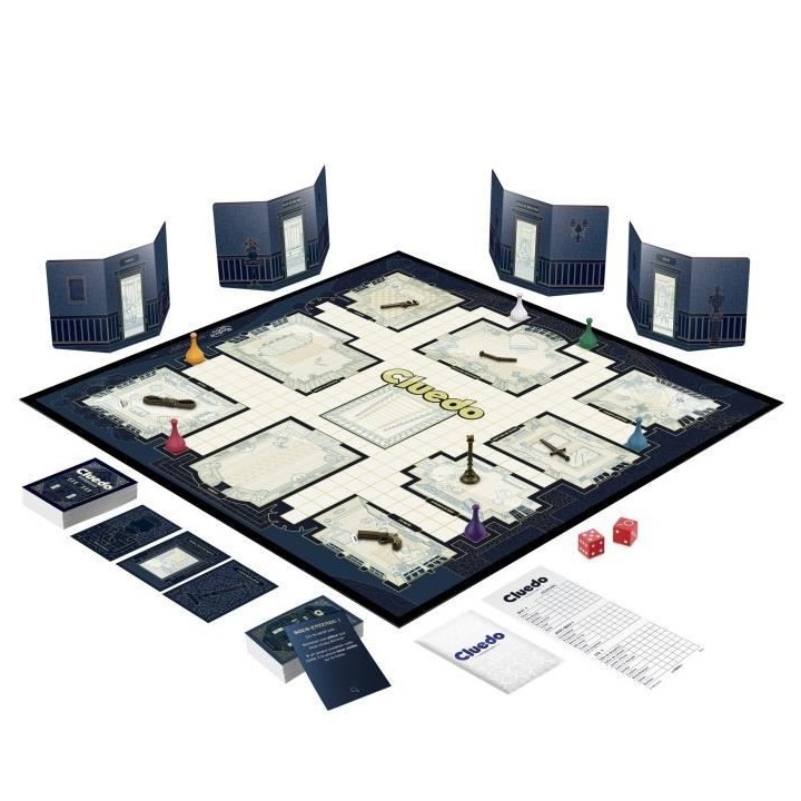Cluedo Signature, jeu de plateau pour la famille, pour 2 a 6 joueurs,