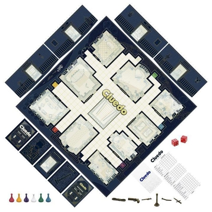 Cluedo Signature, jeu de plateau pour la famille, pour 2 a 6 joueurs,