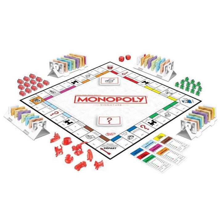 Monopoly Signature, jeu de plateau pour enfants, jeu de societe des 4