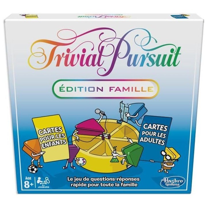 Trivial Pursuit - Famille - Jeu de societe de reflexion - Jeu de plate