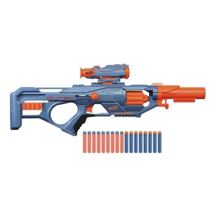 NERF - Elite 2.0 - Blaster Eaglepoint RD-8, barillet 8 fléchettes, vi