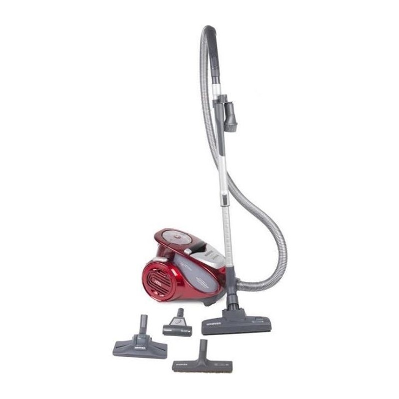 HOOVER XP81_XP25 Aspirateur Traineau sans sac, Puissant 800W CompactTechnologie Cyclonique Grande Capacité 1,5L Brosse Poils An